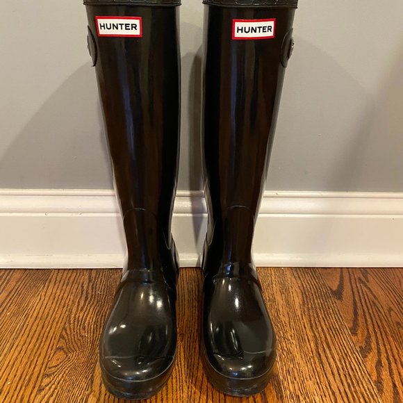 womens black hunter boots
